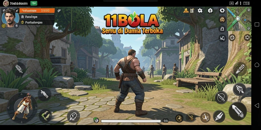 Gameplay 11BOLA di dunia terbuka yang menakjubkan.