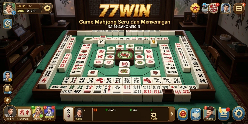 Tampilan gameplay Mahjong yang menarik di 77WIN.