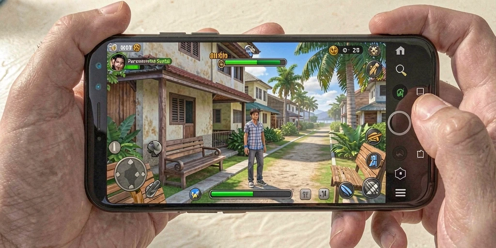 Tangkapan layar dari gameplay <strong>8II</strong> yang penuh warna dan menarik.