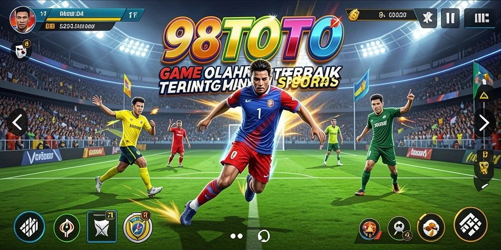 Screenshot gameplay 98TOTO yang menunjukkan aksi olahraga seru.