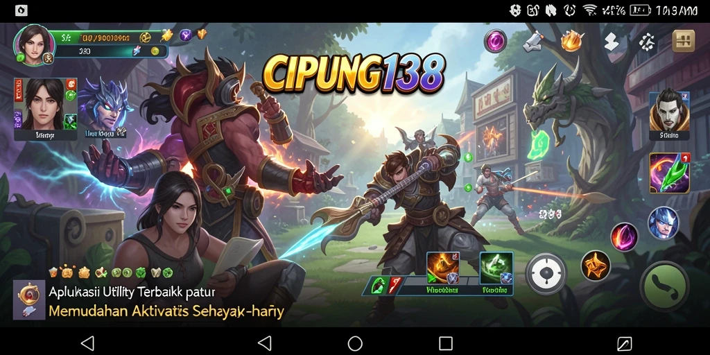 Tampilan utama aplikasi CIPUNG138 yang memudahkan navigasi.