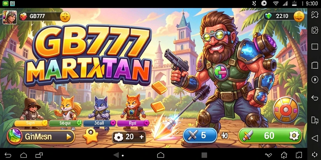 Tampilan menarik dari gameplay GB777 yang penuh warna dan dinamis.