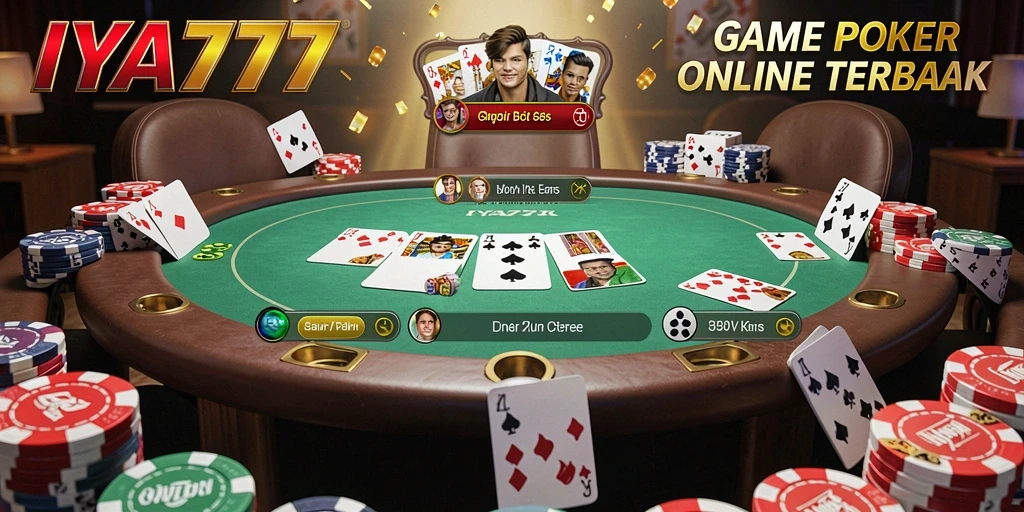 Screenshot IYA777 menampilkan gameplay Poker yang menarik dan interaktif.