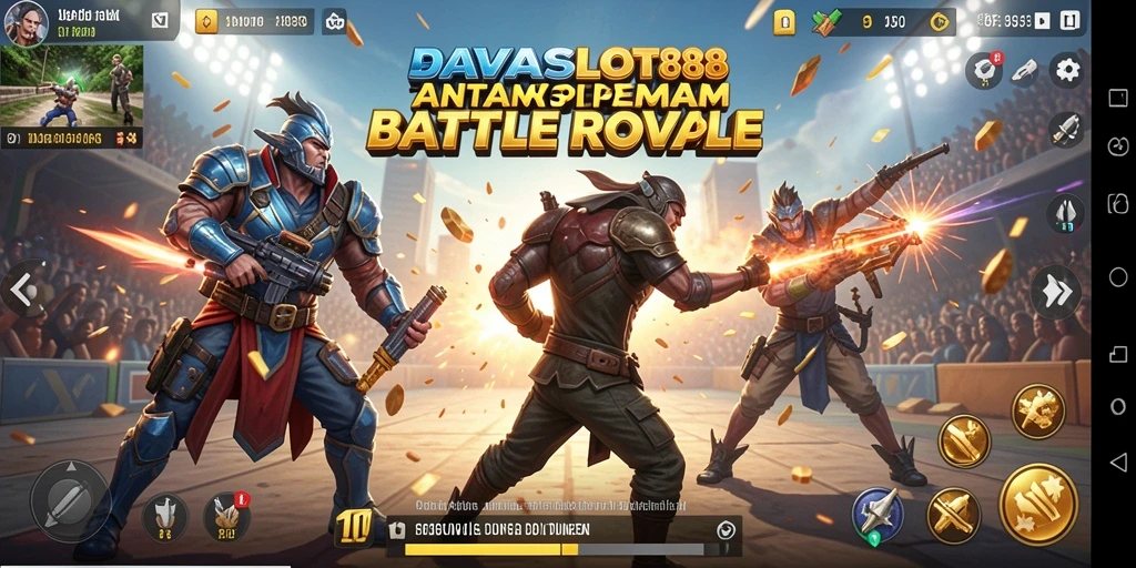 Gameplay seru dalam aksi Battle Royale JAVASLOT88.