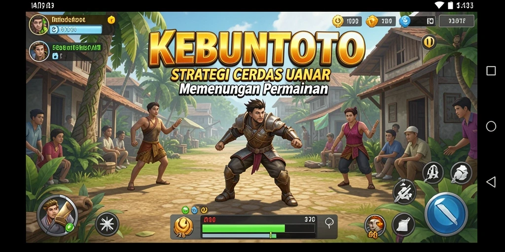 Tampilan gameplay seru di KEBUNTOTO, menampilkan strategi dan pertempuran.