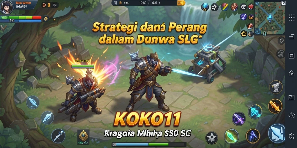 Gameplay menarik dengan pertempuran strategi dalam KOKO11.
