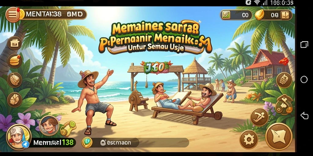 Tampilan menarik dari gameplay MENTARI138 yang santai.