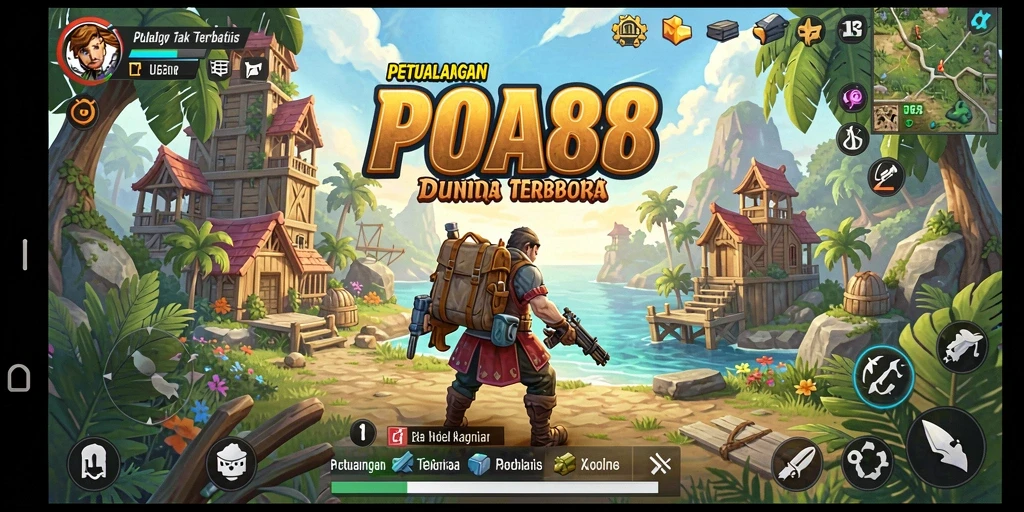 Screenshot gameplay POA88 yang menampilkan eksplorasi dunia terbuka yang menakjubkan.