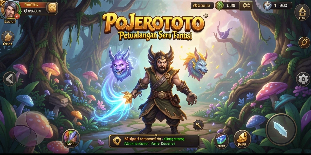 Screenshot gameplay POJEROTOTO yang menampilkan petualangan penuh aksi.