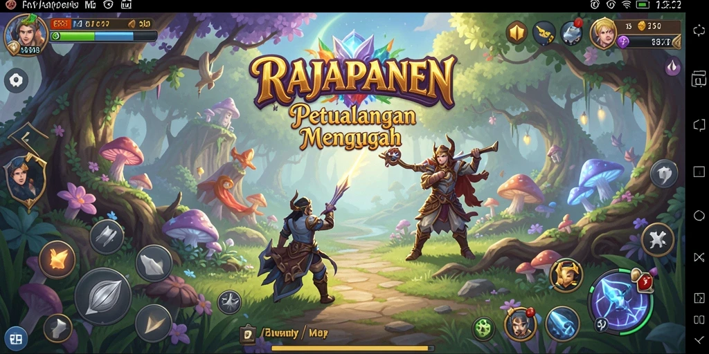 Menampilkan pertarungan seru dalam RAJAPANEN dengan strategi mendalam.