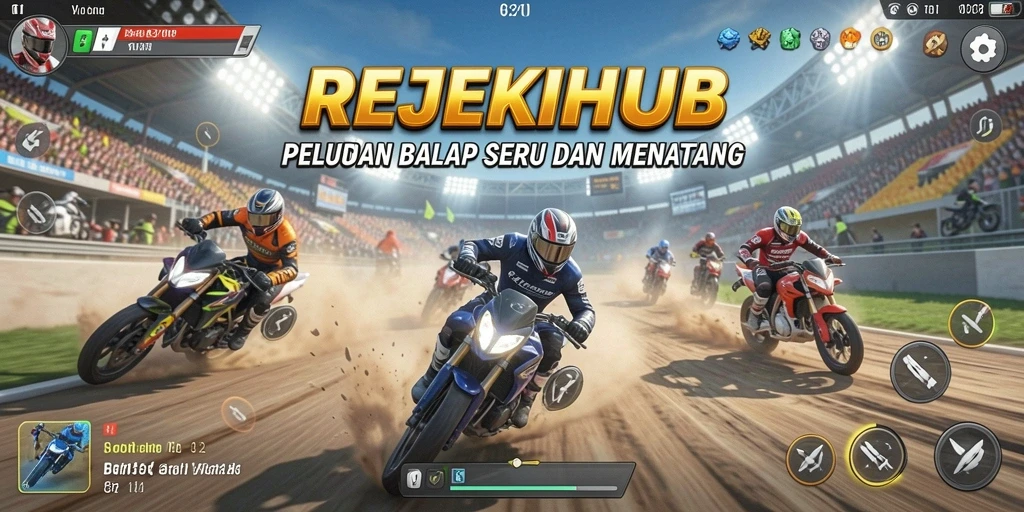 Screenshot gameplay balapan seru di REJEKIHUB.
