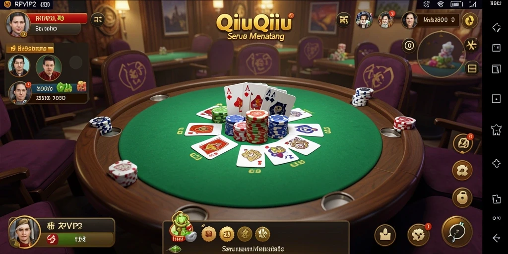 Gameplay seru RPVIP2 dalam permainan QiuQiu menarik dan penuh tantangan.