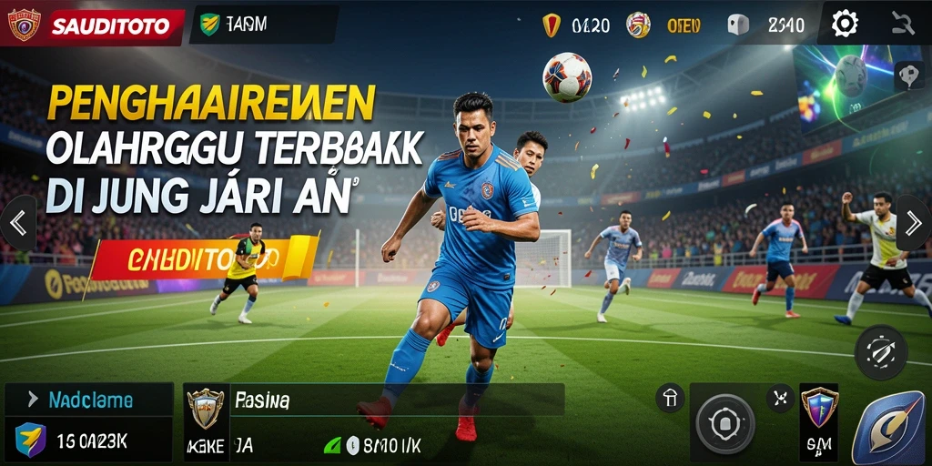 Tampilan screenshot SAUDITOTO dengan gameplay seru dari olahraga yang beragam.