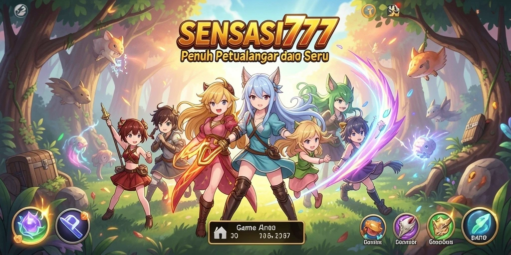 Tampilan gameplay SENSASI777 yang memukau dalam dunia Anime.