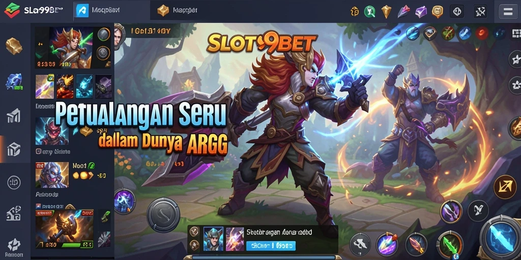 Tangkapan layar gameplay epik dari SLOT99BET yang menunjukkan pertarungan karakter.
