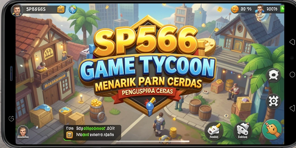 Screenshot gameplay SP666 menampilkan keseruan dalam mengembangkan bisnis.
