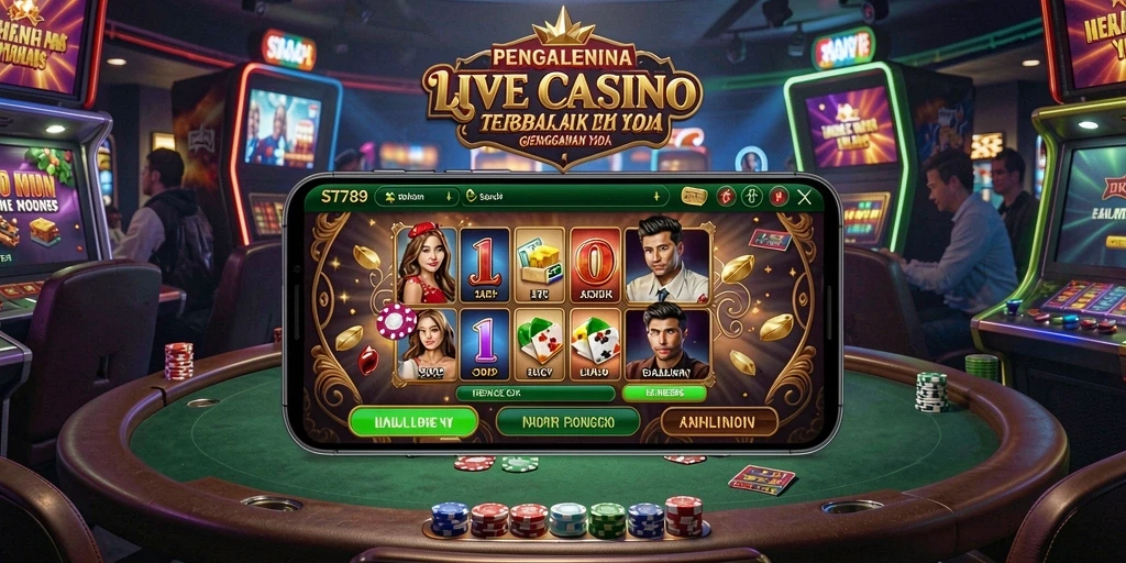 Tampilan gameplay Live Casino yang mendebarkan di ST789.