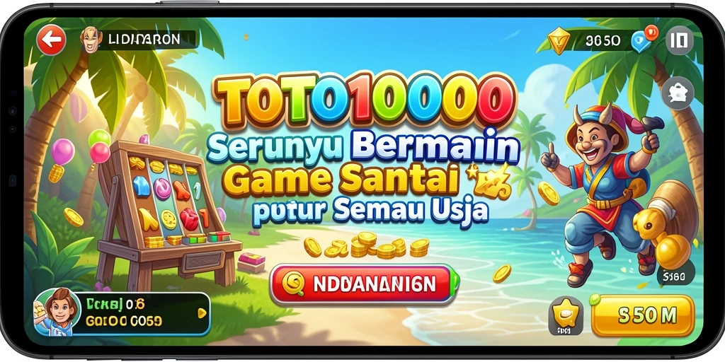 Tampilan menarik dari gameplay TOTO1000 yang seru dan menyenangkan.