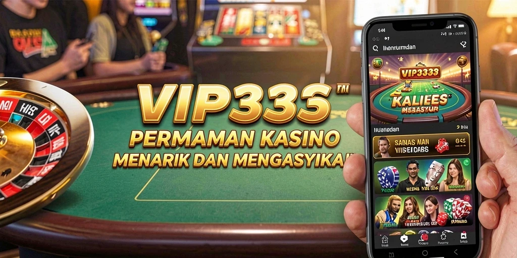 Tampilan utama game Kasino dengan berbagai pilihan permainan.